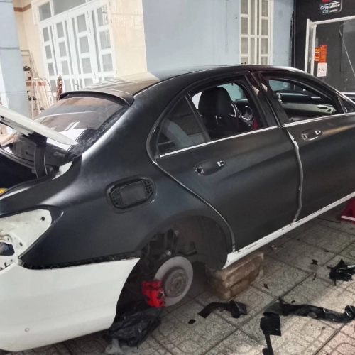   Mercedes C180 Wrap Đổi Màu 